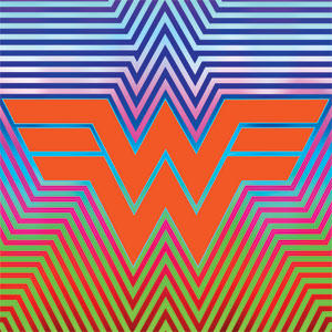 Wonder Woman 1984 (2020) Rainbow Chevron Logo Xbox 360 (Includes HDD) Skin